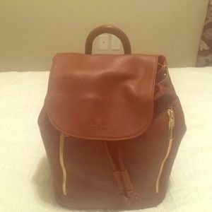 NWT Kelly Tooke cognac backpack 10x14x7